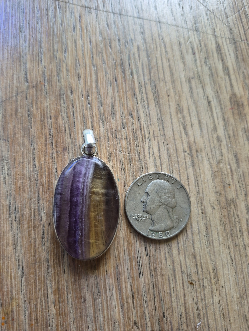 Rainbow Fluorite Pendant